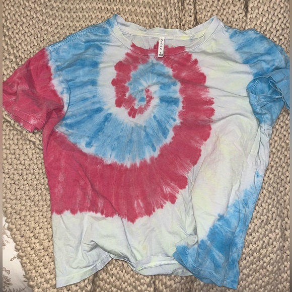 ZSupply Multi Color White Tie-Dye Tee - Picture 2 of 3